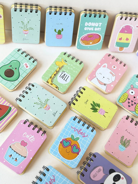 Mini Spiral Pocket Notepads(1pc.)