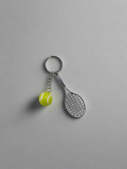 Tennis and badminton keychain