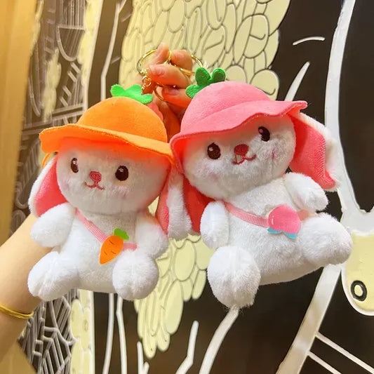 Bunny plushie keychain