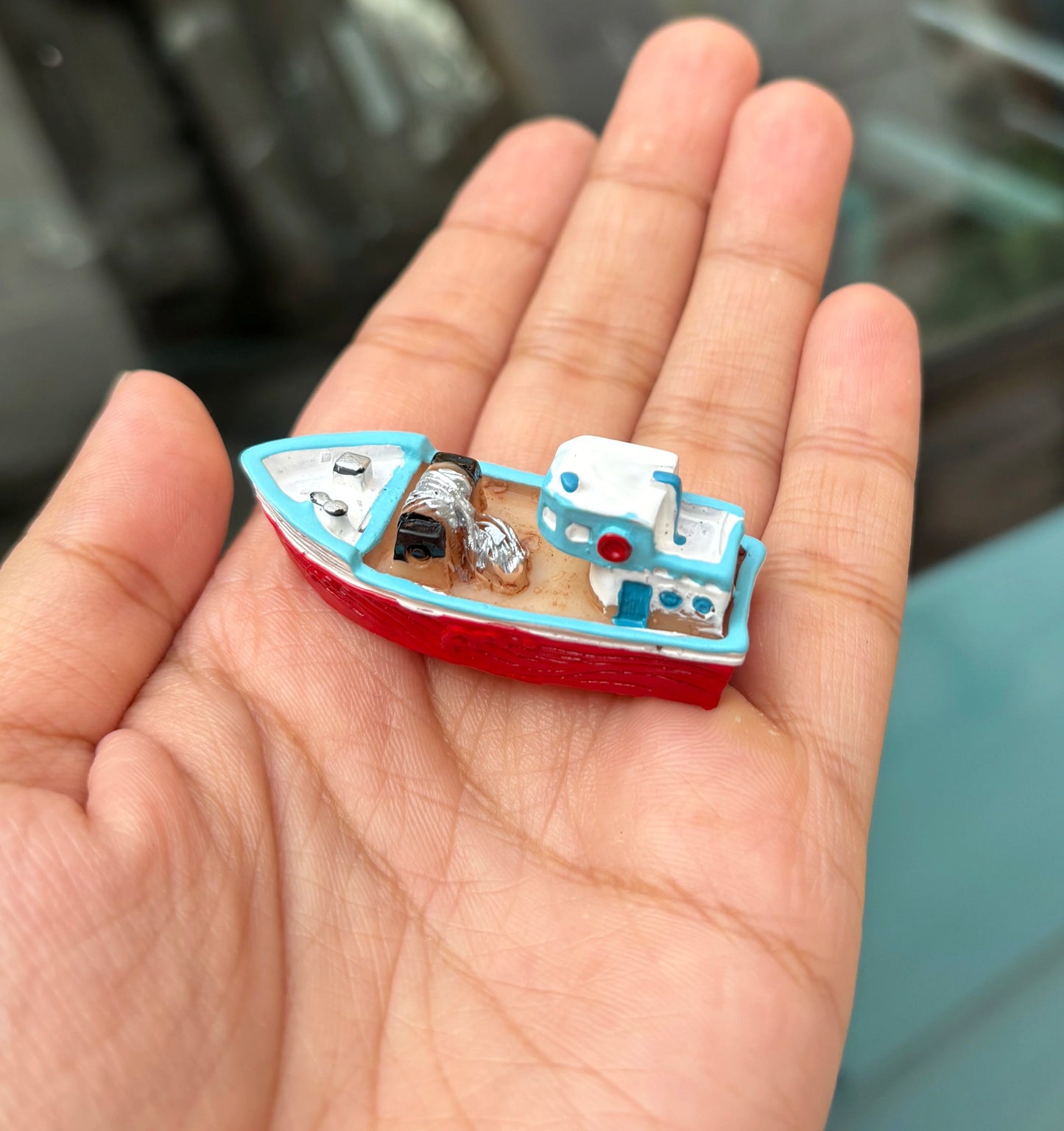 Ship miniature fridge magnet (1pc.)