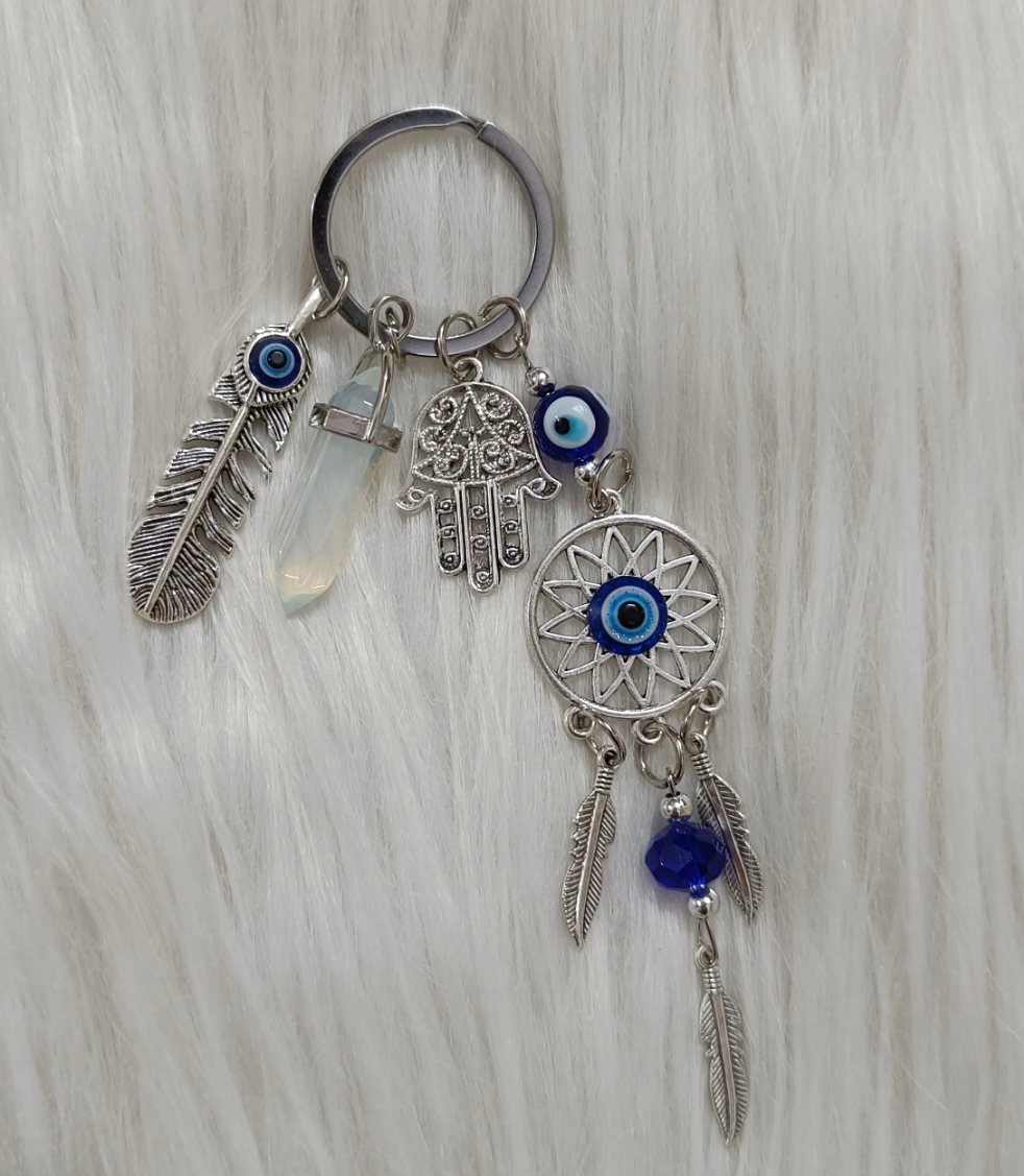 Evil eye keychain