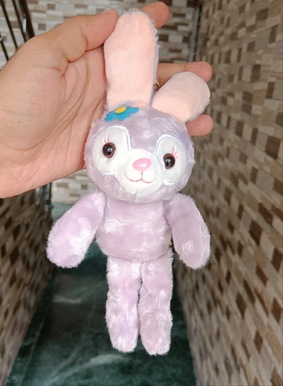 Bunny plushie keychain