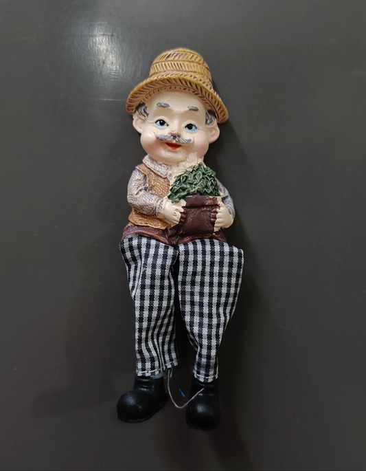 Miniature doll fridge magnet