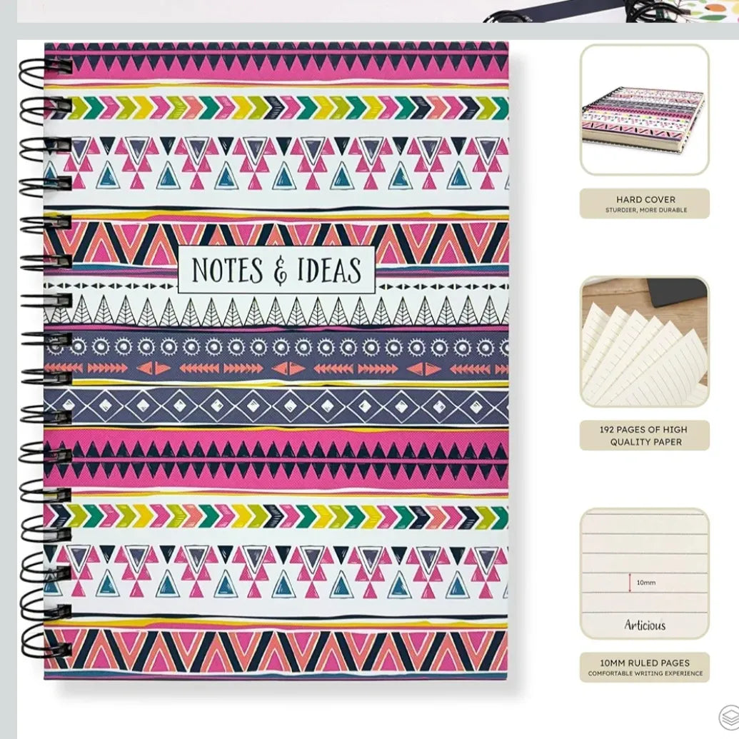 Hardbound spiral A5 Notebooks