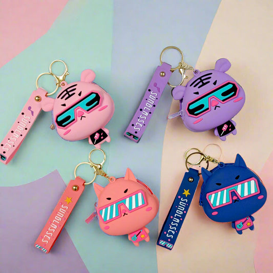 Kawaii silicon coin pouches