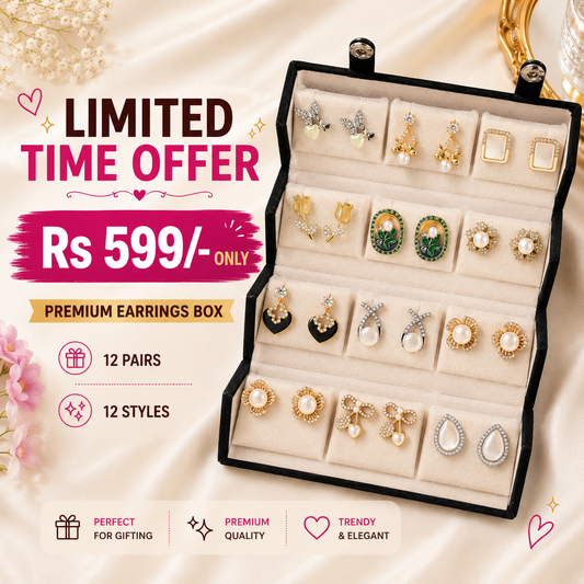 Trending Jewellery box (12pairs earrings included)
