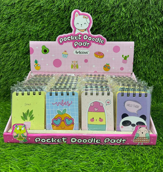 Mini Spiral Pocket Notepads(1pc.)