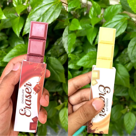 Chocolate shape erasers