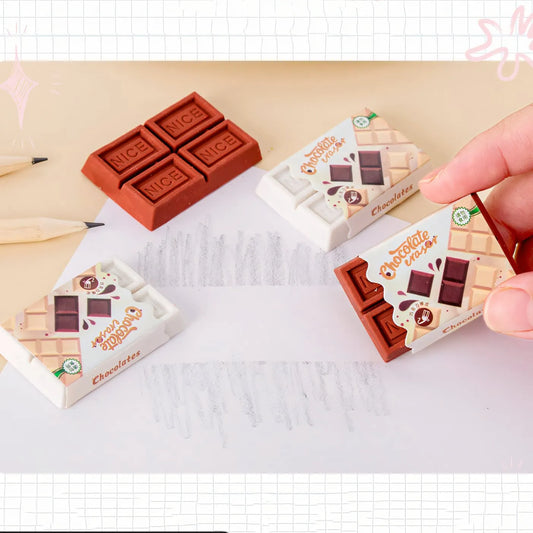 Mini chocolate erasers