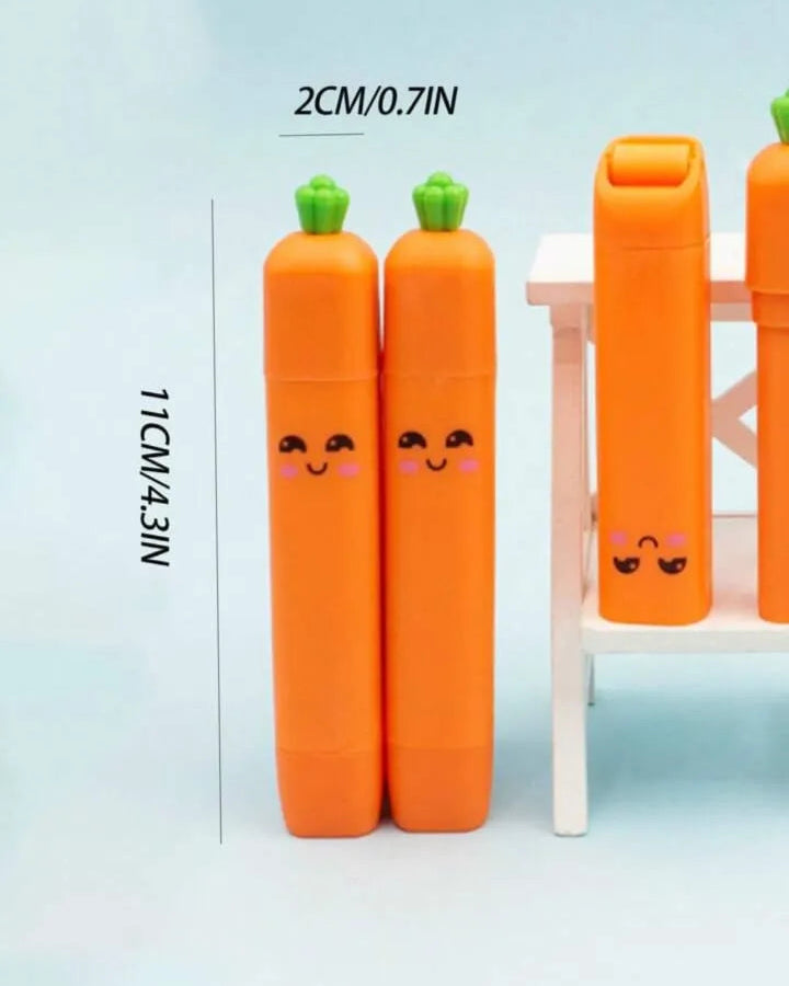 kawaii pencil erasers with dust roller (1 pc.)