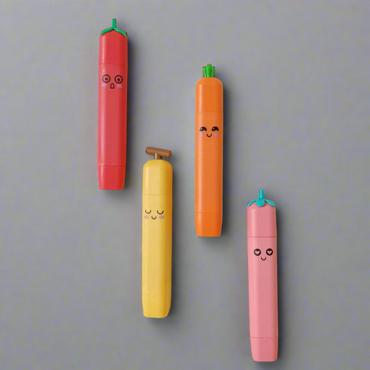 kawaii pencil erasers with dust roller (1 pc.)