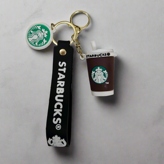 Brown starbucks keychain