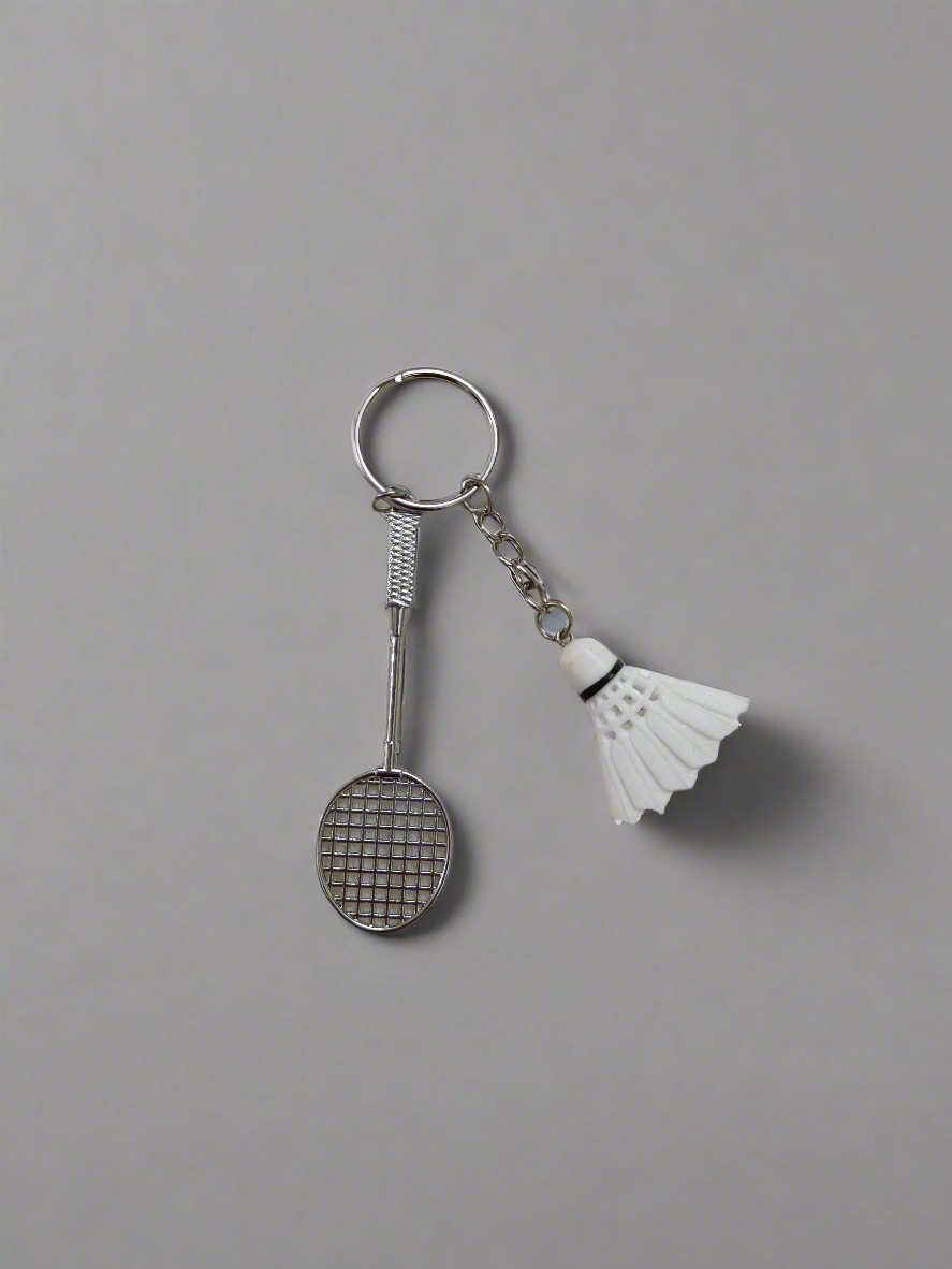 Tennis and badminton keychain
