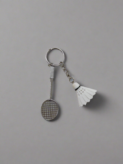 Tennis and badminton keychain