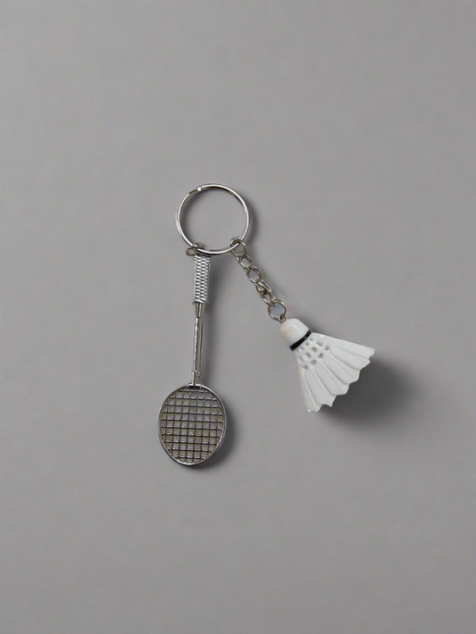 Tennis and badminton keychain