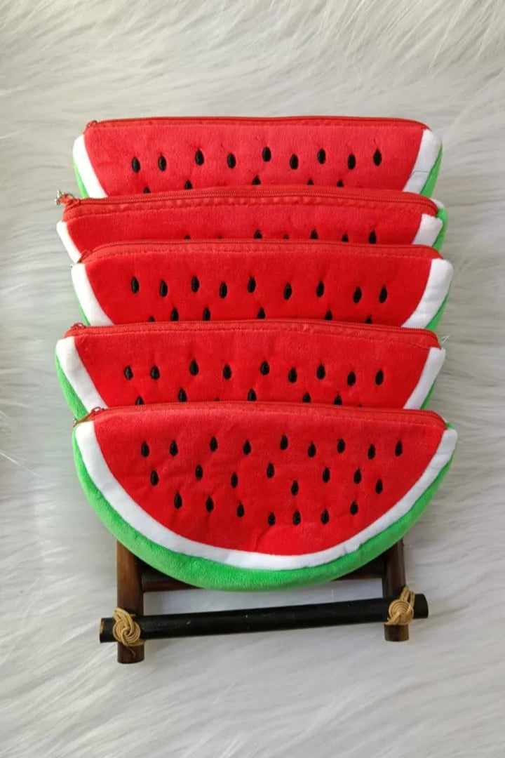 Watermelon shape soft pouch