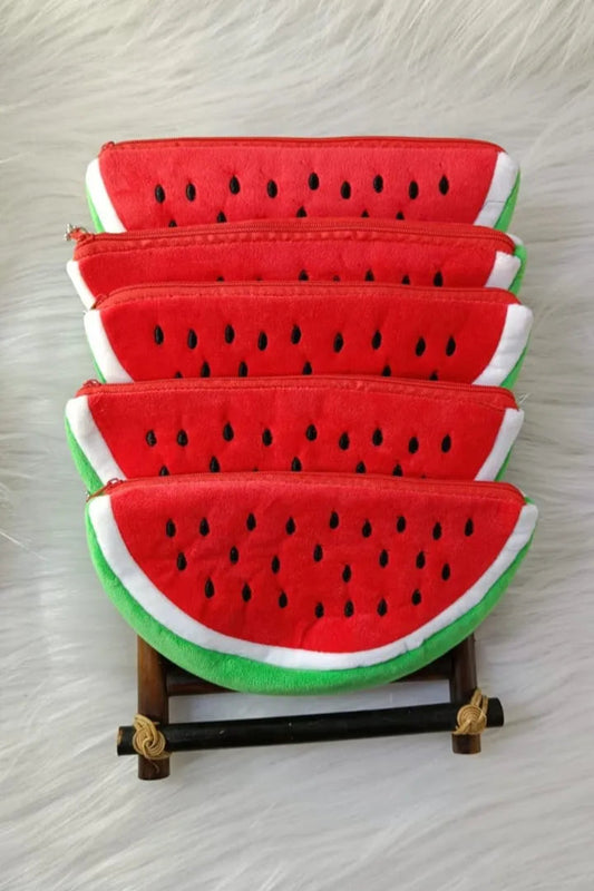 Watermelon shape soft pouch