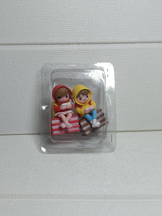 Doll pair miniature magnet