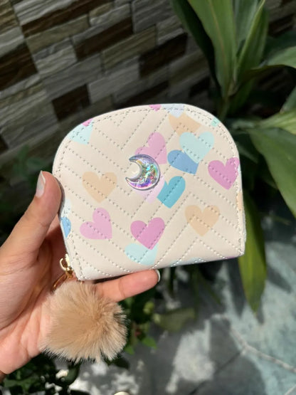 Cute double chain wallets