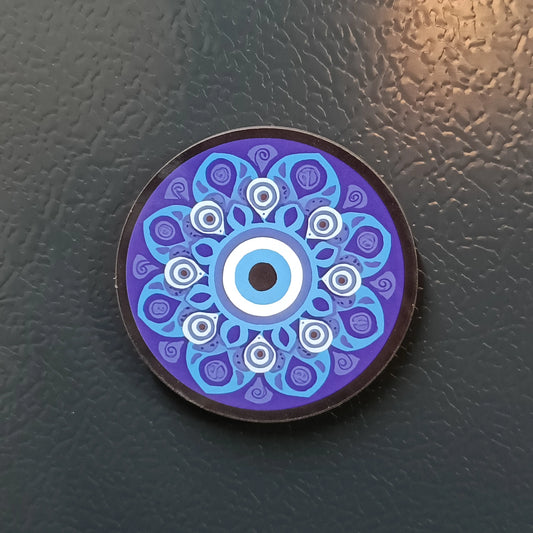 Evil eye MDF magnet