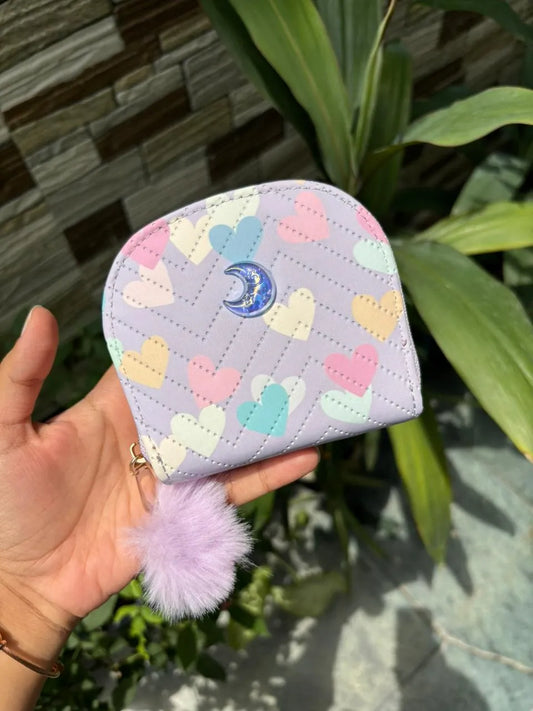 Cute double chain wallets