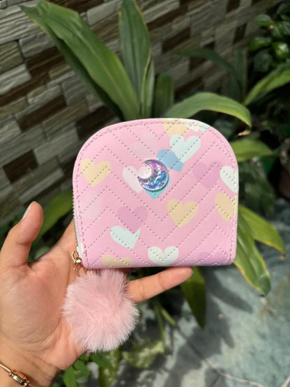 Cute double chain wallets