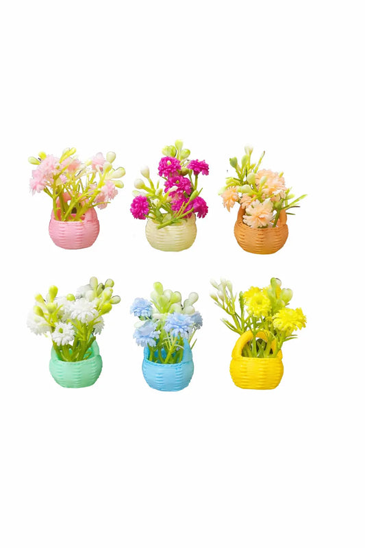 Flower bouquet magnets (set of 4)