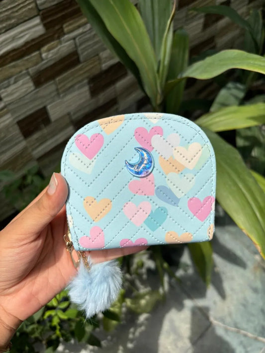 Cute double chain wallets