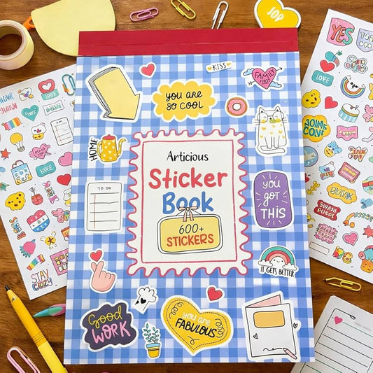 Sticker book comes with 600 different stickers