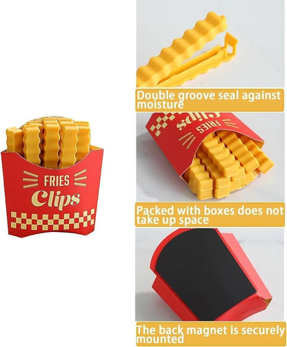 French fries shape food bag sealing clips