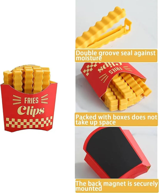 French fries shape food bag sealing clips