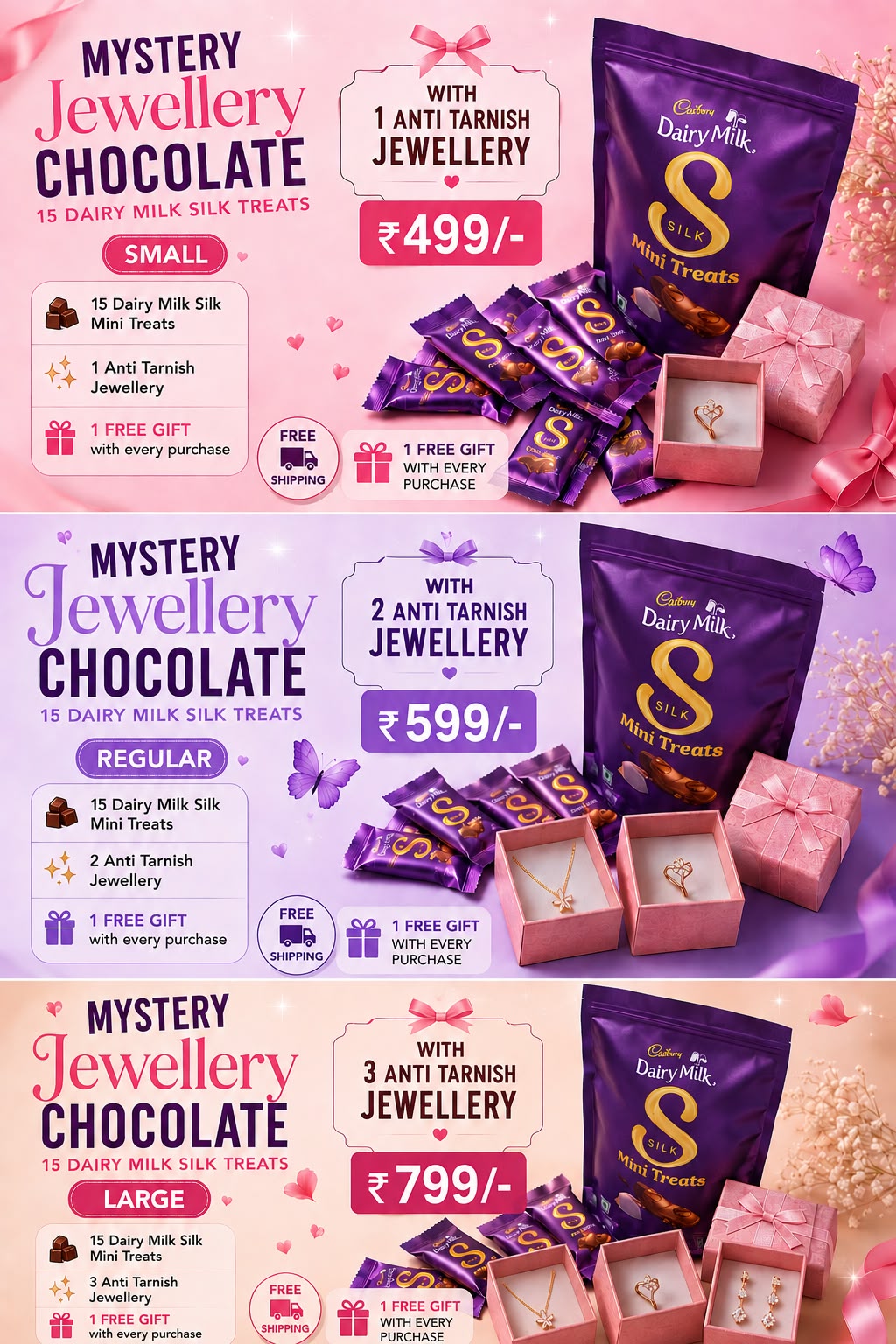 Mystery jewellery chocolate hamper