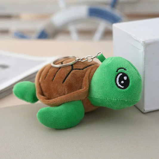 Turtle plushie keychain