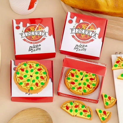 Pizza shape erasers (1 box)