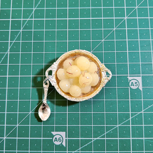 Rasgulla minature magnet