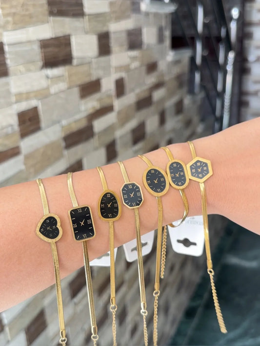 Anto tarnish watch shape bracelet (1pc.)