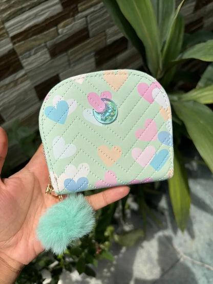 Cute double chain wallets