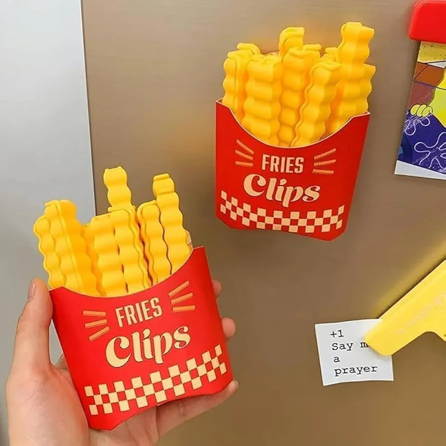 French fries shape food bag sealing clips