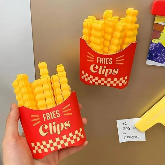 French fries shape food bag sealing clips