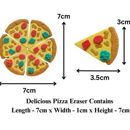 Pizza shape erasers (1 box)